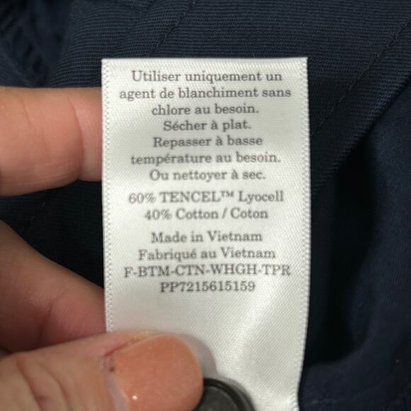 Everlane Tencel Way High Tapered Buttersmooth Navy Blue Pant 16 - Picture 11 of 11